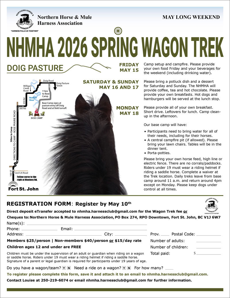 NHMHA Spring Wagon Trek Poster