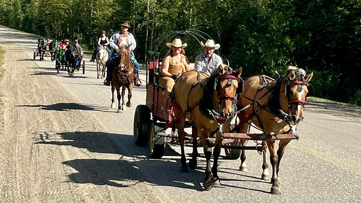 Wagons, Horses and Riders