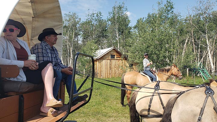 Wagons, Horses and Riders