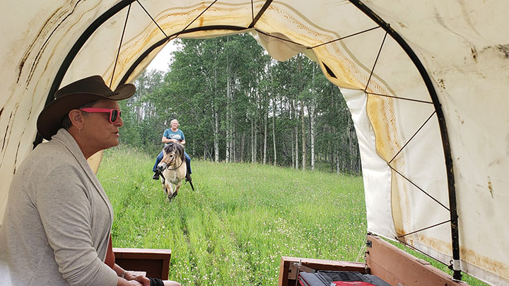 Wagons, Horses and Riders